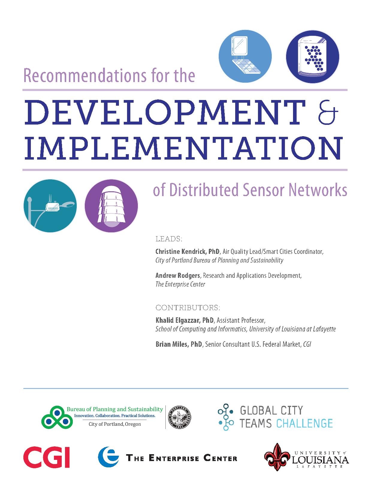 Recommendations for the Development & Implementation of Distributed Sensor Networks