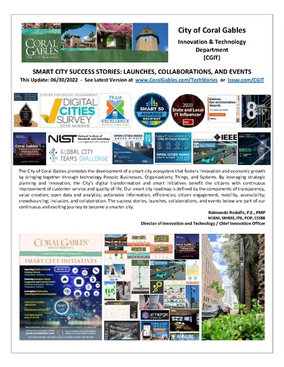 City of Coral Gables Innovation & Technology Department