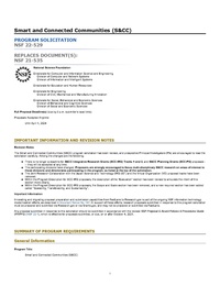 NSF 22-529 Smart and Connected Communities (S&CC) Program Solicitation
