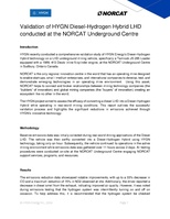 Norcat Third Party Hydrogen-Diesel