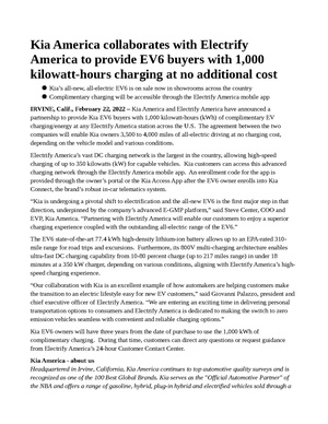 Kia America collaborates with Electrify America.pdf