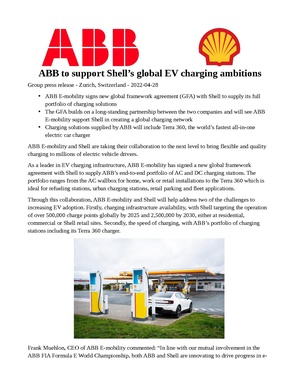 ABB to support Shells global EV charging ambitions.pdf