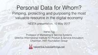 Personal Data for Whom?