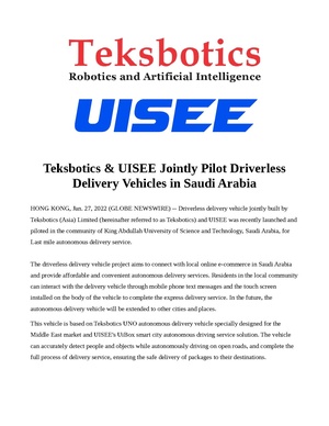 Teksbotics Driverless Delivery Vehicles.pdf
