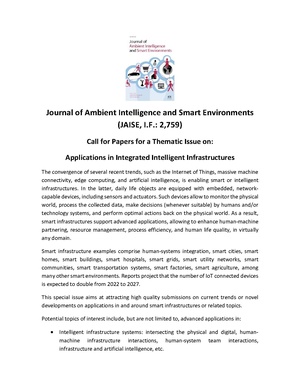 JAISE TI Smart Infrastructures - Call for Papers Jan 15 2023.pdf